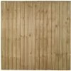 Forest 6' X 6' Pressure Treated Vertical Closeboard Fence Panel (1.83m X 1.85m)