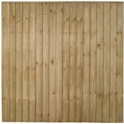 Forest 6' X 6' Pressure Treated Vertical Closeboard Fence Panel (1.83m X 1.85m)