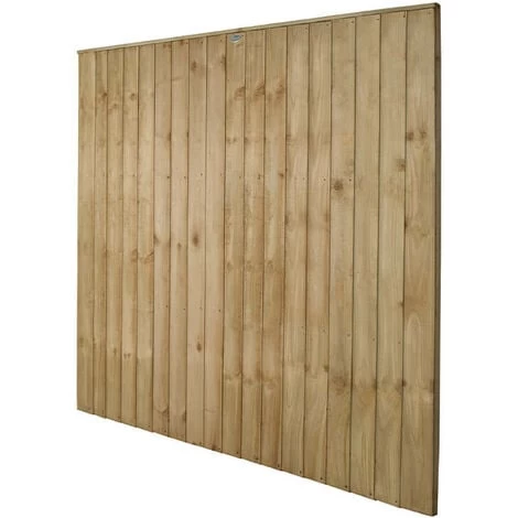 Forest 6' X 6' Pressure Treated Vertical Closeboard Fence Panel (1.83m X 1.85m) 2 Forest 6' X 6' Pressure Treated Vertical Closeboard Fence Panel (1.83m X 1.85m) - Image 2