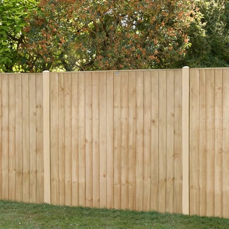 Forest 6' X 6' Pressure Treated Vertical Closeboard Fence Panel (1.83m X 1.85m) 4 Forest 6' X 6' Pressure Treated Vertical Closeboard Fence Panel (1.83m X 1.85m) - Image 4