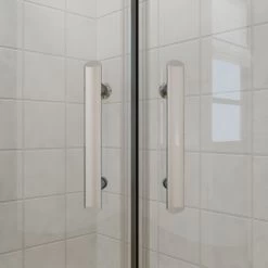ELEGANT 800 X 800 Mm Quadrant Shower Enclosure Cubicle 6mm Easy Clean Glass Door Right Entry + Stone Tray + Waste Trap -Elegant Store 11939838 5