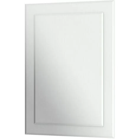 Bathroom Mirror Wall Mounted 650x900mm Rectangle Frameless Bevelled Edge Large 3 Bathroom Mirror Wall Mounted 650x900mm Rectangle Frameless Bevelled Edge Large - Image 3