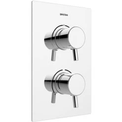 Bristan Prism Thermostatic Recessed Dual Control Shower Valve With Two Outlet Diverter - Chrome