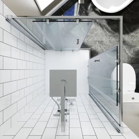 ELEGANT 800 X 800 Mm Shower Enclosure Corner Entry Shower Cubicle Square Sliding Doors 3 ELEGANT 800 X 800 Mm Shower Enclosure Corner Entry Shower Cubicle Square Sliding Doors - Image 3