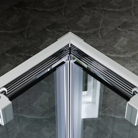 ELEGANT 800 X 800 Mm Shower Enclosure Corner Entry Shower Cubicle Square Sliding Doors 5 ELEGANT 800 X 800 Mm Shower Enclosure Corner Entry Shower Cubicle Square Sliding Doors - Image 5