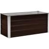 Garden Raised Bed Brown 100x40x45 Cm Galvanised Steel VidaXL