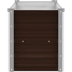 Garden Raised Bed Brown 100x40x45 Cm Galvanised Steel VidaXL -Elegant Store 16502188 5
