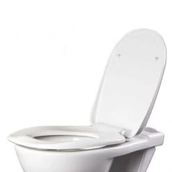 AKW Ergonomic Soft Close Toilet Seat Including Cover - White