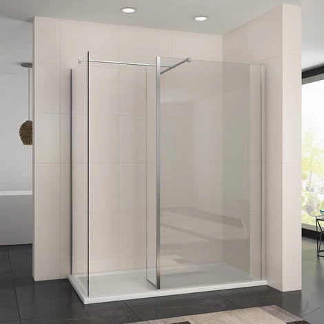 ELEGANT 1200 X 800 Mm Walk In Wetroom Shower Enclosure Panel With Stone Tray And 300mm Flipper Panel 1 ELEGANT 1200 X 800 Mm Walk In Wetroom Shower Enclosure Panel With Stone Tray And 300mm Flipper Panel