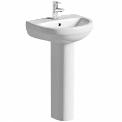 Orchard Eden 1 Tap Hole Full Pedestal Basin 550mm