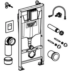 GROHE Rapid SL 1.13m 3 In 1 Set Concealed Cistern Frame Wall Hung 38772001 6 GROHE Rapid SL 1.13m 3 In 1 Set Concealed Cistern Frame Wall Hung 38772001 -Elegant Store 20279001 3