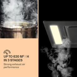 Klarstein Remy Ceiling Hood 90 Cm 619 M³/h 230W 3 Levels Remote Control 8 Klarstein Remy Ceiling Hood 90 Cm 619 M³/h 230W 3 Levels Remote Control -Elegant Store 22969401 4