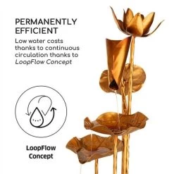 Blumfeldt Golden Orchid Garden Fountain Pump With 5W IPX8 Brass Look 8 Blumfeldt Golden Orchid Garden Fountain Pump With 5W IPX8 Brass Look -Elegant Store 22970134 4