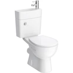 2 In 1 Compact Basin And Close Couple Toilet Combo Space Saver -Elegant Store 28610160 4