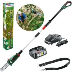 Bosch Universal Chain Pole 18 Long Reach Telescopic Chainsaw Cutter Pruner 18v