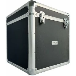 Oypla 100 X 12 LP Vinyl Record Box Hard DJ Flight Case Aluminium - Black -Elegant Store 30355139 3
