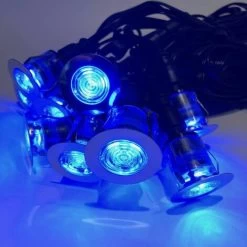 Set Of 20 - 15mm Stainless Steel IP67 Blue LED Plinth Decking Kit -Elegant Store 30979734 3