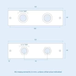 Easy Fixing Plate Bracket For Mini Douche Shattaf Thermostatic Shower Valve -Elegant Store 32281930 4