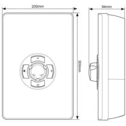 Triton Aspirante Enhance Electric Shower 9.5kW Matte Black 5 Spray Head Modern -Elegant Store 34762001 5