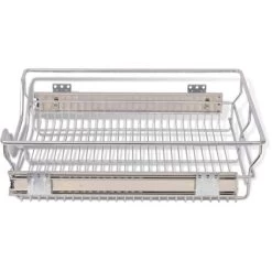 Pull-Out Wire Baskets 2 Pcs Silver 500 Mm VidaXL -Elegant Store 3507339 5