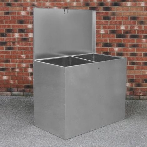 Large Storage Feed Bins 64L Galvanised Metal Waterproof Rodent 2 Large Storage Feed Bins 64L Galvanised Metal Waterproof Rodent - Image 2