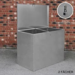 Large Storage Feed Bins 64L Galvanised Metal Waterproof Rodent 7 Large Storage Feed Bins 64L Galvanised Metal Waterproof Rodent -Elegant Store 35839637 3