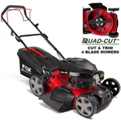 Fox Quad-Cut 460 18" Recoil Self Propelled Petrol Lawn Mower