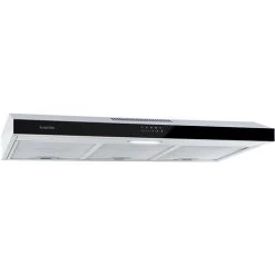 Klarstein Contempo 90, Extractor Hood, 175m³ / H, LED, Stainless Steel, Acrylic, Black