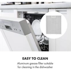 Klarstein Contempo 90, Extractor Hood, 175m³ / H, LED, Stainless Steel, Acrylic, Black -Elegant Store 36688355 5