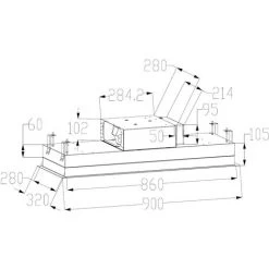 ViandPro - Aria Flush Fit Ceiling Hood 90 X 30 Black - Black Glass / Stainless Steel -Elegant Store 36957936 3