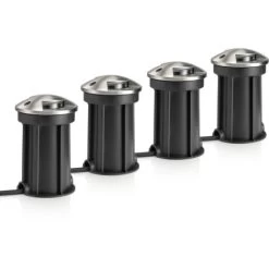 Auraglow Deep Recessed IP67 Outdoor Deck Light - Anti-Dazzle - Fitting Only - 4 Pack -Elegant Store 37659450 3