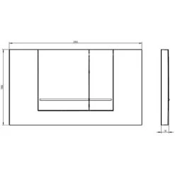 Villeroy & Boch Toilet Set Support Frame + Swiss Aqua Technologies Rimless, Invisible Fixings + Matt Chrome Plate (ViConnectInfinitio-3) -Elegant Store 39840528 3