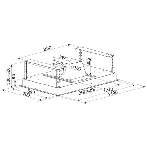 Innocenti ART10227 110cm Inox Cielo Cooker Hood 2 Innocenti ART10227 110cm Inox Cielo Cooker Hood - Image 2