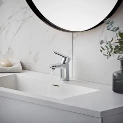 Hansgrohe Vernis Blend Bathroom Mini Mono Basin Mixer Tap Single Lever Chrome -Elegant Store 48218304 5