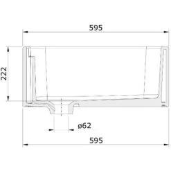 Rangemaster Farmhouse Belfast Kitchen Sink Single Bowl Ceramic White FREE Wastew -Elegant Store 48410005 5