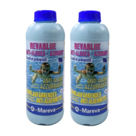 Set Of 2 MAREVA Revablue Anti-algae - 1 L - 000115Ux2 1 Set Of 2 MAREVA Revablue Anti-algae - 1 L - 000115Ux2