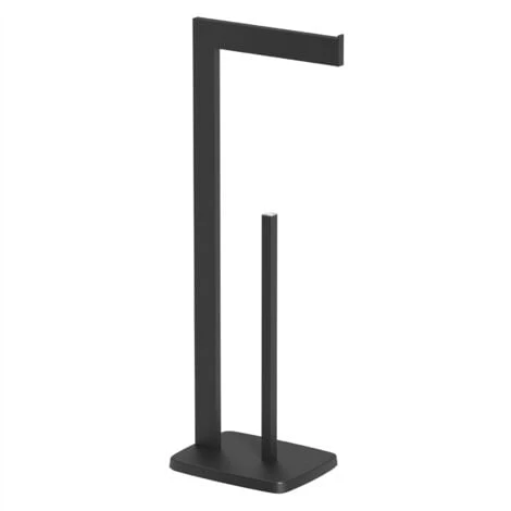 Black Architeckt Square Toilet Roll Holder Free Standing Bathroom Accessories 3 Black Architeckt Square Toilet Roll Holder Free Standing Bathroom Accessories - Image 3