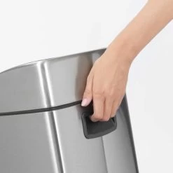 Brabantia 384929 25L Plastic Stainless Steel Trash Can -Elegant Store 50737974 3