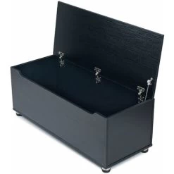 Essie Wooden Storage Chest - Blanket Box - Toy Chest - Black