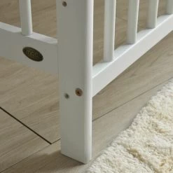 MCC Brooklyn Baby Cot Crib With Water Repellent Mattress WHITE 8 MCC Brooklyn Baby Cot Crib With Water Repellent Mattress WHITE -Elegant Store 53620377 4