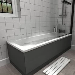 Duchy Single Ended Steel Bath 1700mm X 700mm - 2 Tap Hole