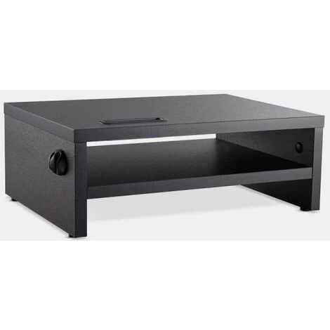 VonHaus Wood Monitor Stand Riser, Desk Monitor Stand With Smart Phone Holder, Ergonomic 2 Tier Storage With Cable Management For Computer, Notebook, IMac, PC 1 VonHaus Wood Monitor Stand Riser, Desk Monitor Stand With Smart Phone Holder, Ergonomic 2 Tier Storage With Cable Management For Computer, Notebook, IMac, PC