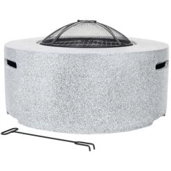 ABLO Cyra Grey Wood Burning Fire Pit