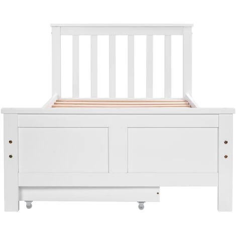 Wooden Solid White Pine Storage Bed With Drawers Bed Furniture Frame For Adults, Kids, Teenagers, Single 190x90cm 3 Wooden Solid White Pine Storage Bed With Drawers Bed Furniture Frame For Adults, Kids, Teenagers, Single 190x90cm - Image 3