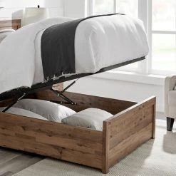 Brookes Wooden Ottoman Storage Bed - Double Ottoman Only -Elegant Store 58160338 3