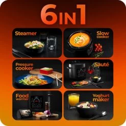 Pressure Multi-Cooker 6L With Slow Cook, Steam, Warm, Sauté - Avalla K-90 -Elegant Store 59726726 4