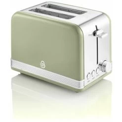 Swan 2 Slice Retro Green Toaster
