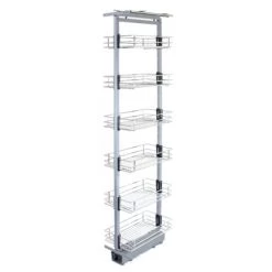 KuKoo Pull Out Kitchen Larders, 46cm D, 190-220cm H, Soft Close