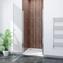 ELEGANT 800 X 800 X 40 Mm Rectangular Low Profile Shower Tray White Stone Shower Base Tray For Shower Enclosure Bathroom With Waste Trap -Elegant Store 60600585 4