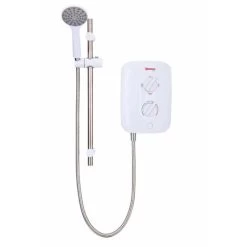 Redring Vital 9.5kw Electric Shower With Push Button White And Chrome -Elegant Store 63949434 3